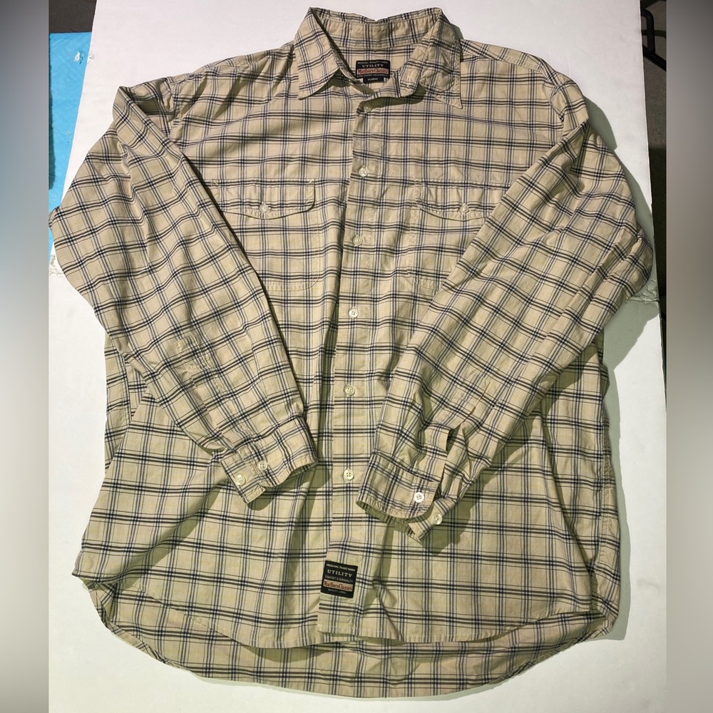 Marlboro Classics Utility Plaid long sleeve Shirt big and Tall XL